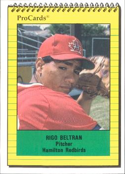 1991 ProCards #4027 Rigo Beltran Front