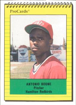 1991 ProCards #4028 Antonio Boone Front