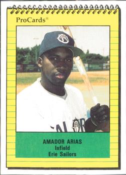 1991 ProCards #4074 Amador Arias Front