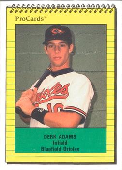 1991 ProCards #4132 Derek Adams Front