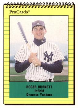 1991 ProCards #4160 Roger Burnett Front