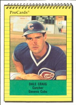 1991 ProCards #4220 Dale Craig Front