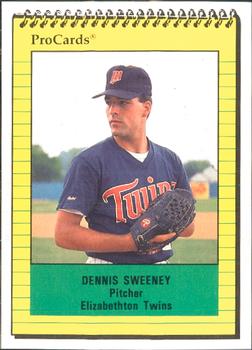 1991 ProCards #4301 Dennis Sweeney Front