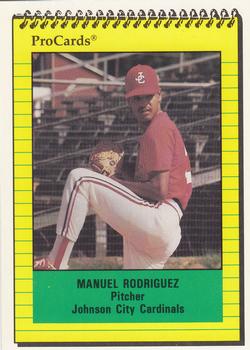 1991 ProCards #3976 Manuel Rodriguez Front