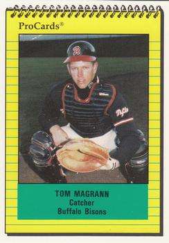 1991 ProCards #545 Tom Magrann Front