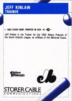 1992 Fleer ProCards #NNO Jeff Kinlaw Back