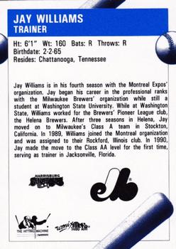 1992 Fleer ProCards #NNO Jay Williams Back