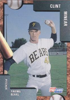 1992 Fleer ProCards #3446 Clint Minear Front