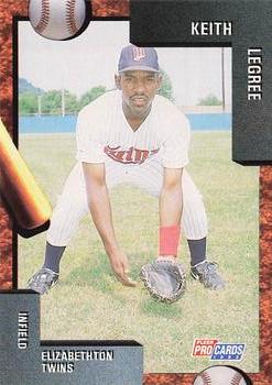 1992 Fleer ProCards #3686 Keith Legree Front