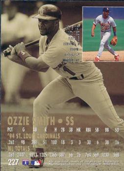 1995 Ultra #227 Ozzie Smith Back