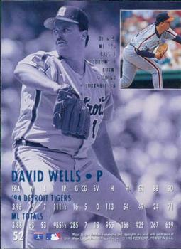 1995 Ultra #52 David Wells Back