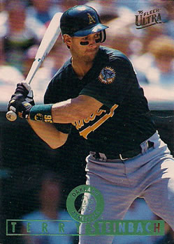 1995 Ultra #97 Terry Steinbach Front