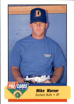 1994 Fleer ProCards Carolina League All-Stars #CAR-32 Mike Warner Front