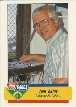 1994 Fleer ProCards #NNO Tom Akins Front