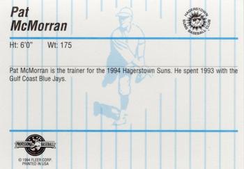 1994 Fleer ProCards #NNO Pat McMorran Back