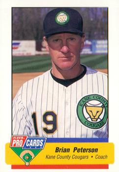 1994 Fleer ProCards #180 Brian Peterson Front