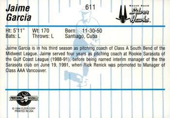 1994 Fleer ProCards #611 Jaime Garcia Back