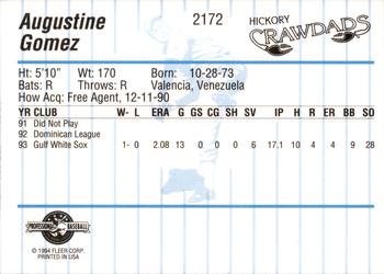 1994 Fleer ProCards #2172 Augustine Gomez Back