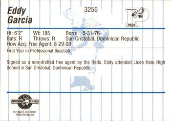1994 Fleer ProCards #3256 Eddy Garcia Back