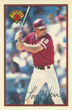 1989 Bowman - Collector's Edition (Tiffany) #403 Tom Herr Front
