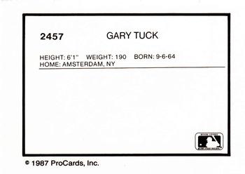 1987 ProCards #2457 Gary Tuck Back