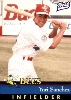 1997 Best Burlington Bees #20 Yuri Sanchez Front