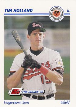1991 Line Drive AA #232 Tim Holland Front