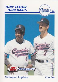 1991 Line Drive AA #325 Tony Taylor / Todd Oakes Front