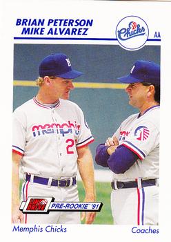 1991 Line Drive AA #425 Brian Peterson / Mike Alvarez Front