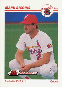 1991 Line Drive AAA #250 Mark Riggins Front