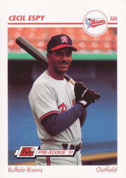 1991 Line Drive AAA #27 Cecil Espy Front