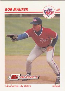 1991 Line Drive AAA #312 Rob Maurer Front