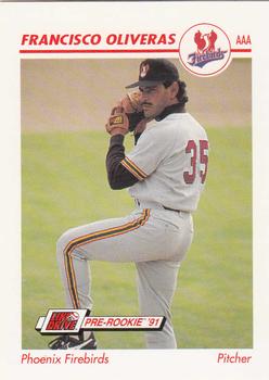 1991 Line Drive AAA #387 Francisco Oliveras Front