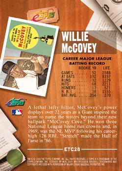 2003 Topps eTopps Classic #ETC28 Willie McCovey Back