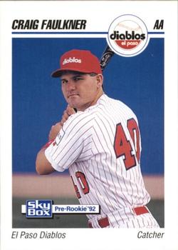 1992 SkyBox AA #93 Craig Faulkner Front