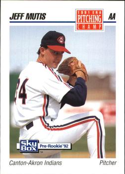 1992 SkyBox AA #296 Jeff Mutis Front