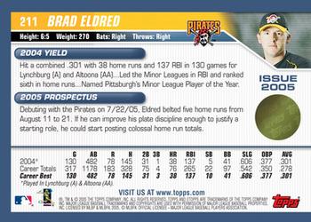 2005 Topps eTopps #211 Brad Eldred Back