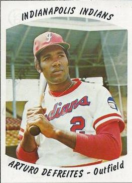 1977 Indianapolis Indians #20 Arturo Defreites Front