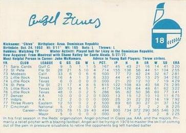 1978 Indianapolis Indians #18 Angel Torres Back