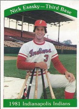 1981 Indianapolis Indians #15 Nick Esasky Front