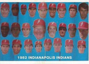 1982 Indianapolis Indians #1 Team Photo Front