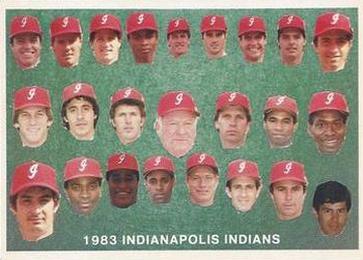 1983 Indianapolis Indians #1 Team Photo Front