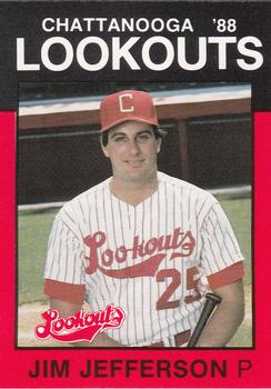1988 Best Chattanooga Lookouts #19 Jim Jefferson Front