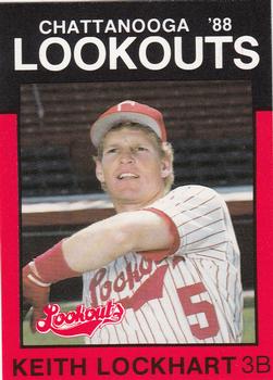 1988 Best Chattanooga Lookouts #9 Keith Lockhart Front