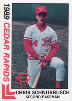 1989 Best Cedar Rapids Reds #16 Chris Schnurbusch Front