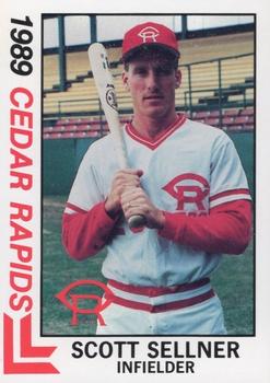 1989 Best Cedar Rapids Reds #17 Scott Sellner Front