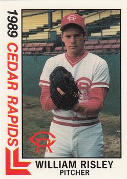 1989 Best Cedar Rapids Reds #6 Bill Risley Front