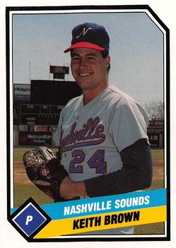 1989 CMC Nashville Sounds #2 Keith Brown Front