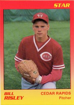 1989 Star Cedar Rapids Reds #16 Bill Risley Front