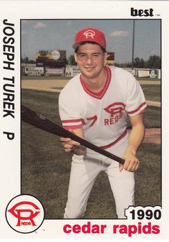 1990 Best Cedar Rapids Reds #18 Joe Turek Front